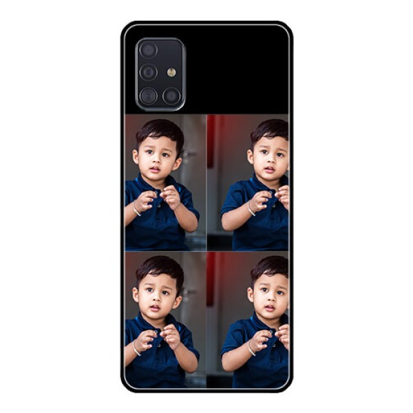Galaxy A51 4 Image Holder on Glass Mobile Cover Galaxy A51 4 Image Holder on Glass Mobile Cover