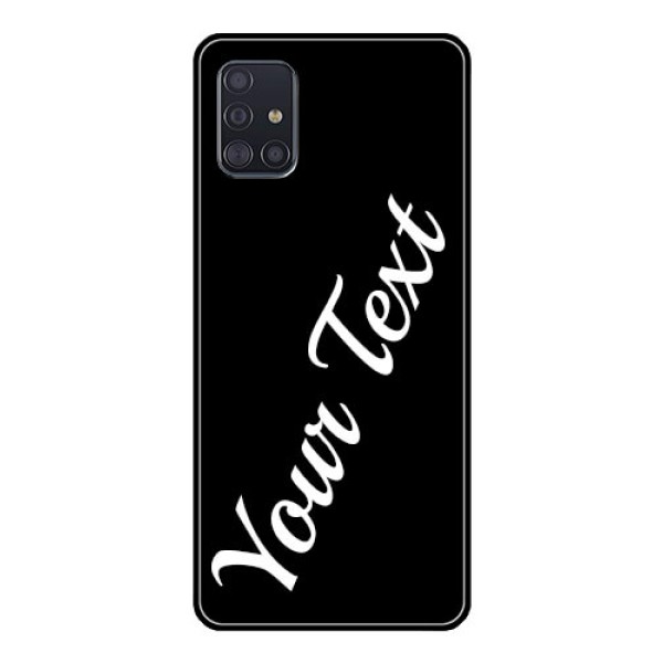 Galaxy A51 Custom Glass Mobile Cover with Your Name