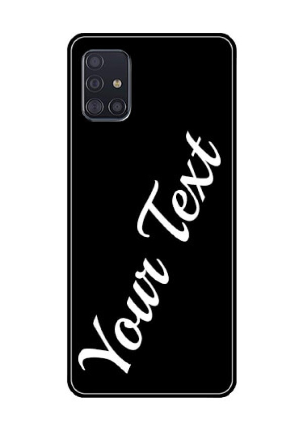 Galaxy A51 Custom Glass Mobile Cover with Your Name