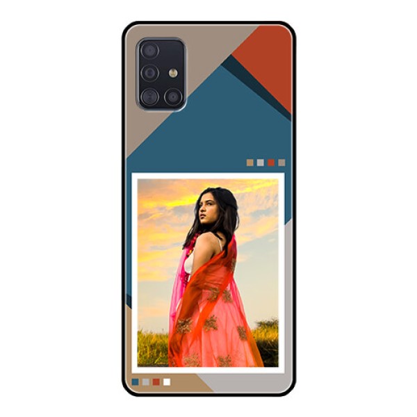 Galaxy A51 Personalized Glass Phone Case - Retro color pallet Design Galaxy A51 Personalized Glass Phone Case - Retro color pallet Design