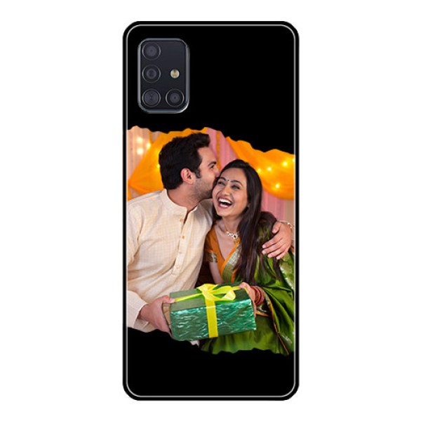 Galaxy A51 Custom Glass Phone Case - Tear-off Design
