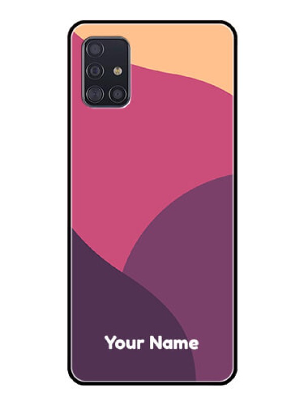 Custom Galaxy A51 Custom Glass Phone Case - Mixed Multi-colour abstract art Design
