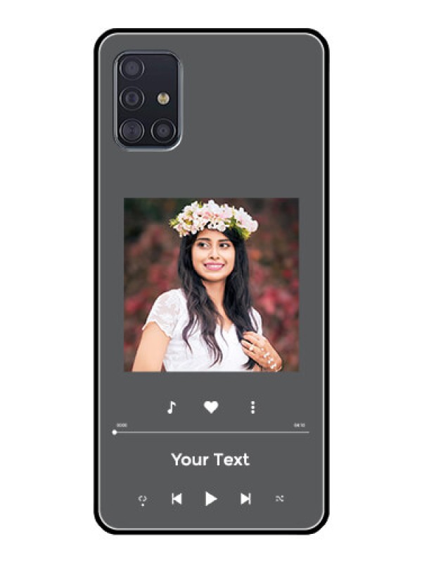 Custom Galaxy A51 Custom Glass Mobile Case - Play The Music Design