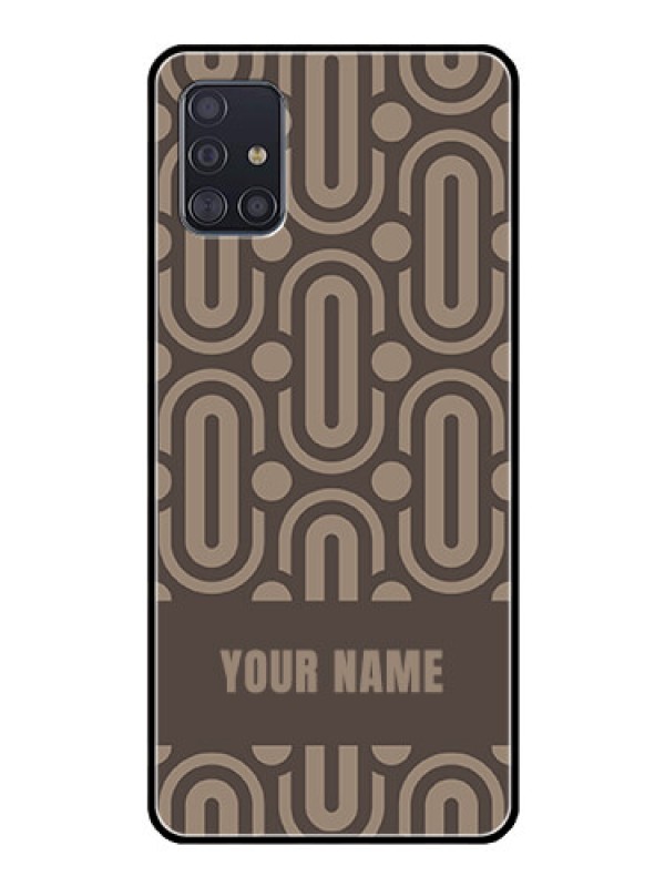 Custom Galaxy A51 Custom Glass Phone Case - Captivating Zero Pattern Design