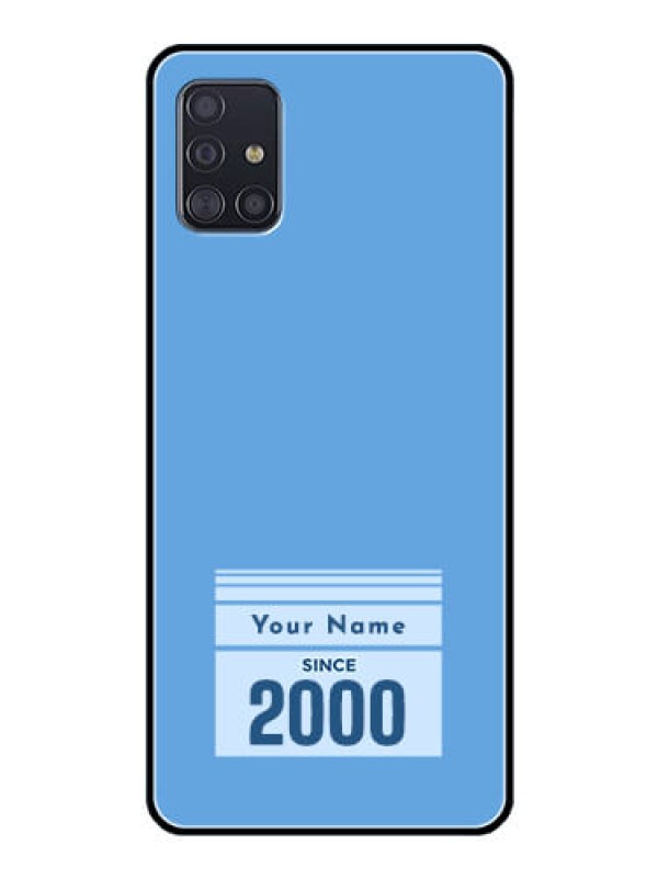 Custom Galaxy A51 Custom Glass Mobile Case - Custom Year of birth Design