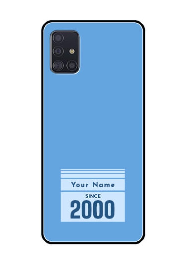 Galaxy A51 Custom Glass Mobile Case - Custom Year of birth Design
