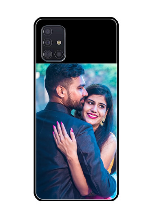Galaxy A51 Custom Glass Phone Case - Upload Full Picture With Custom Color Design