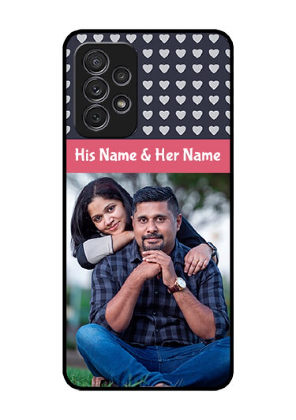 Galaxy A52 Custom Glass Mobile Case - Love Symbols Design