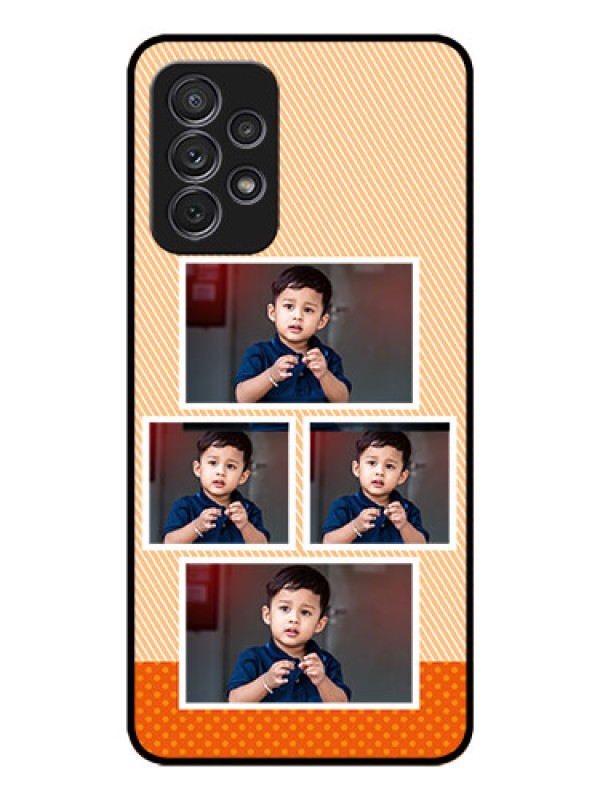 Custom Galaxy A52 Photo Printing on Glass Case - Bulk Photos Upload Design