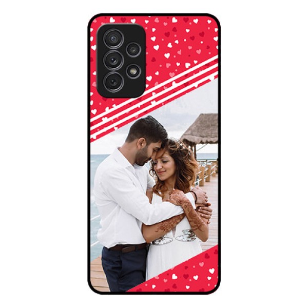 Galaxy A52 Custom Glass Mobile Case - Valentines Gift Design