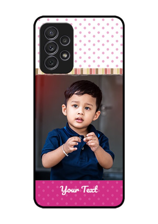 Galaxy A52 Photo Printing on Glass Case - Cute Girls Cover Design