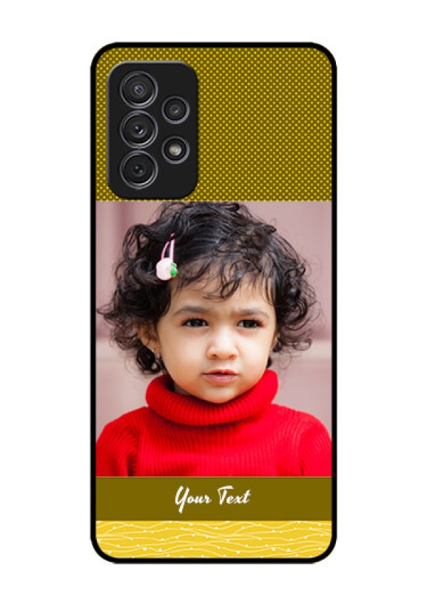 Galaxy A52 Custom Glass Phone Case - Simple Green Color Design