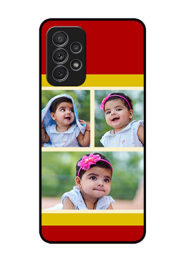 Galaxy A52 Custom Glass Mobile Case - Multiple Pic Upload Design