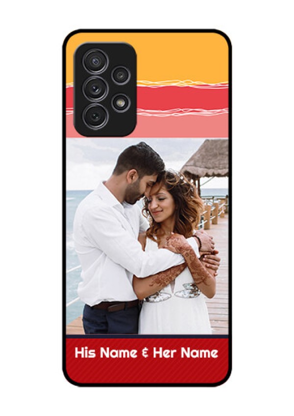 Galaxy A52 Custom Glass Mobile Case - Colorful Case Design