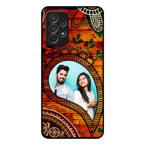 Galaxy A52 Personalized Glass Phone Case - Abstract Colorful Design