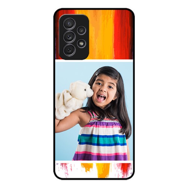Galaxy A52 Personalized Glass Phone Case - Multi Color Design