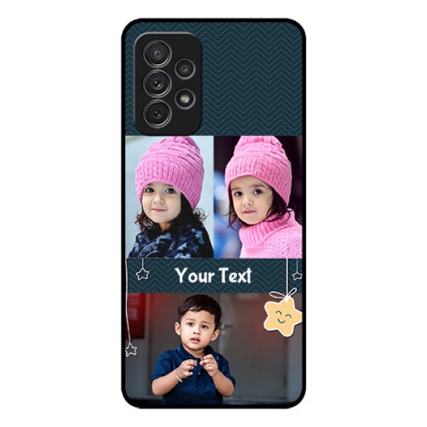 Galaxy A52 Custom Glass Mobile Case - Hanging Stars Design