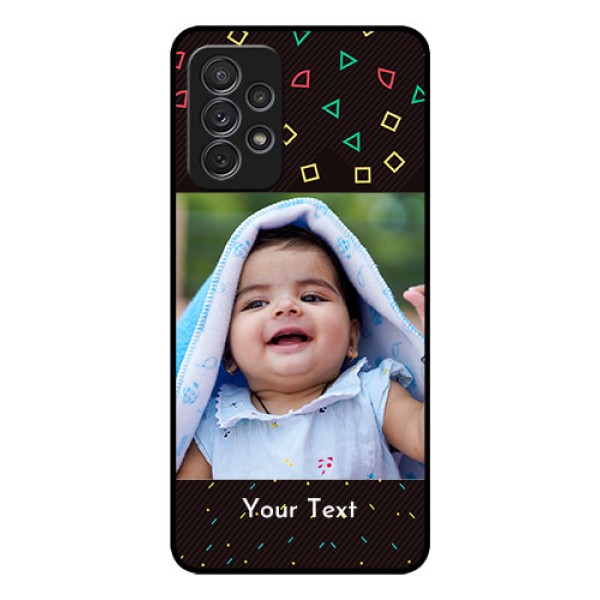 Galaxy A52 Custom Glass Phone Case - with confetti birthday design