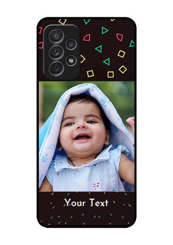 Galaxy A52 Custom Glass Phone Case - with confetti birthday design