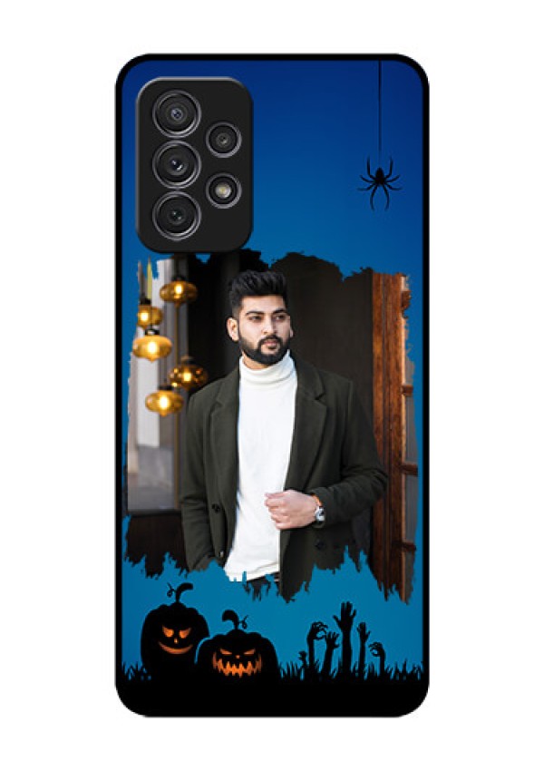 Galaxy A52 Photo Printing on Glass Case - with pro Halloween design 