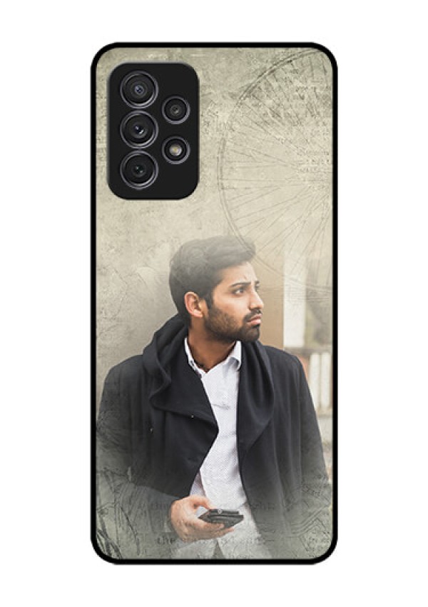 Galaxy A52 Custom Glass Phone Case - with vintage design