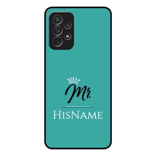 Galaxy A52 Custom Glass Phone Case Mr with Name Galaxy A52 Custom Glass Phone Case Mr with Name