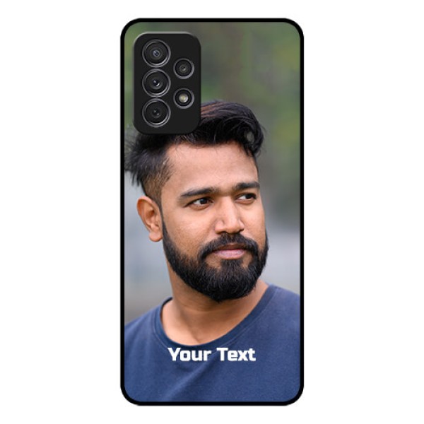 Galaxy A52 Glass Mobile Cover: Photo with Text