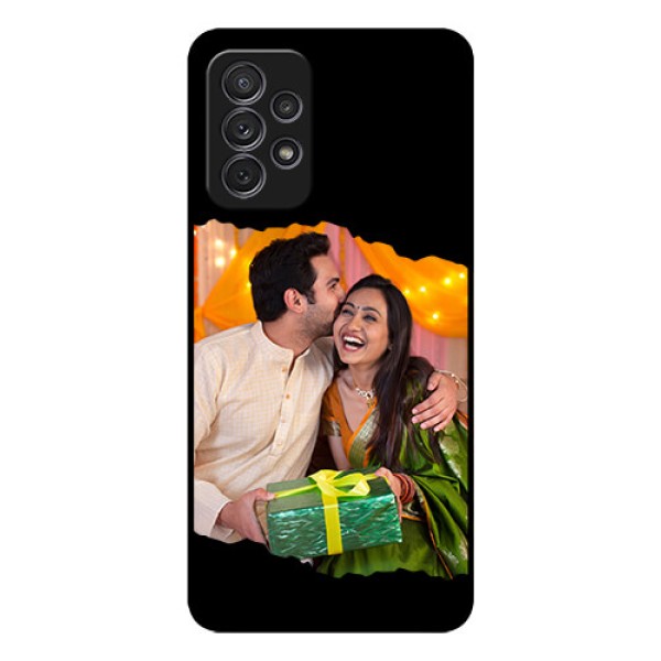 Galaxy A52 Custom Glass Phone Case - Tear-off Design