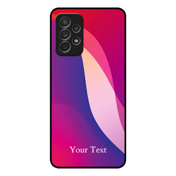 Galaxy A52 Personalized Glass Phone Case - Digital abstract Overlap Design Galaxy A52 Personalized Glass Phone Case - Digital abstract Overlap Design
