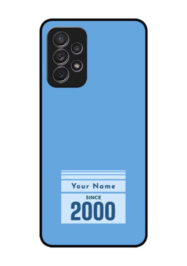 Galaxy A52 Custom Glass Mobile Case - Custom Year of birth Design