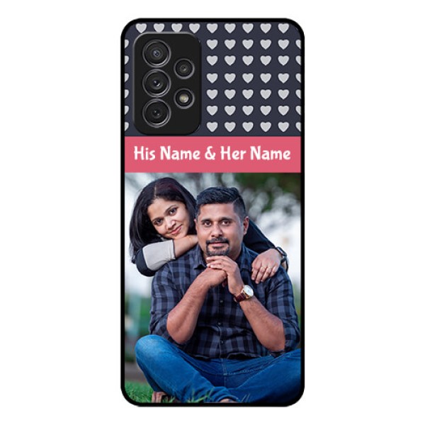 Galaxy A52s 5G Custom Glass Mobile Case - Love Symbols Design