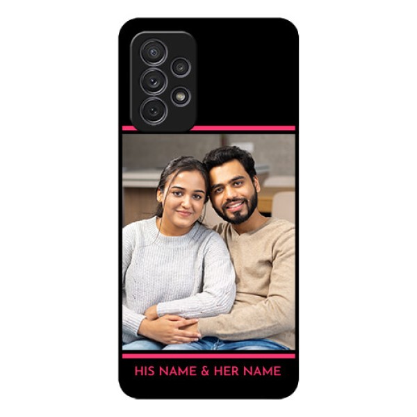 Galaxy A52s 5G Custom Glass Mobile Case - with Add Text Design