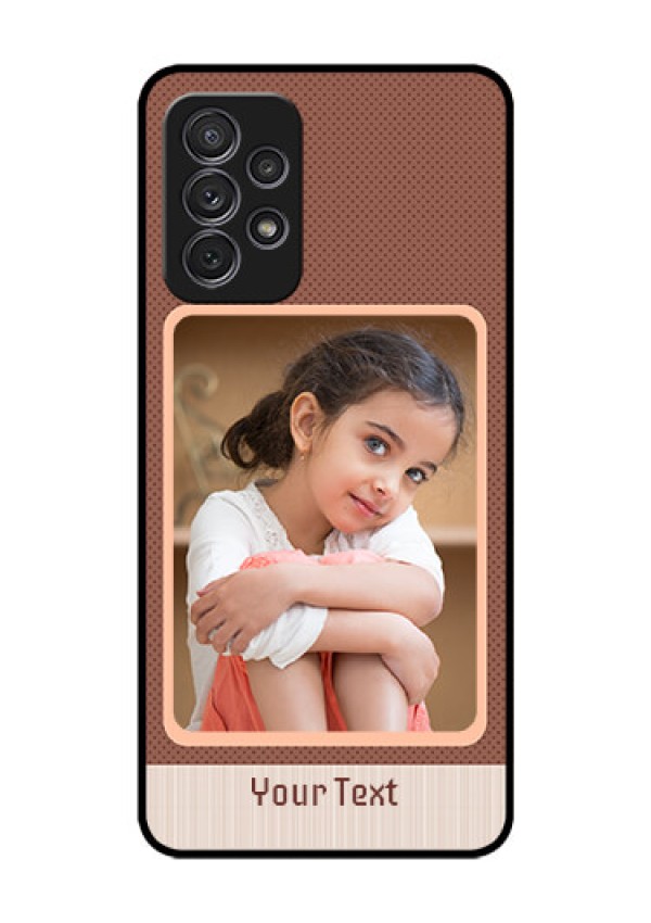 Galaxy A52s 5G Custom Glass Phone Case - Simple Pic Upload Design