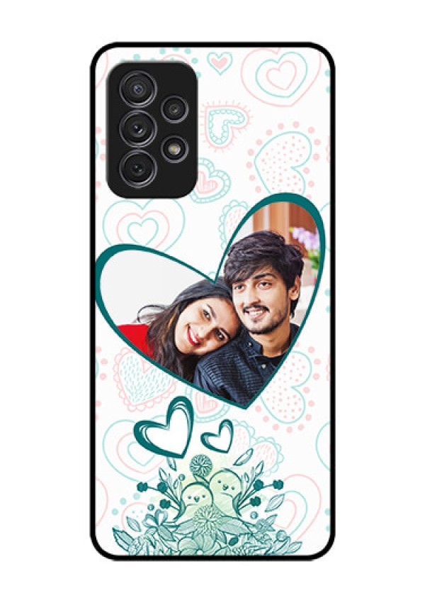 Galaxy A52s 5G Photo Printing on Glass Case - Premium Couple Design