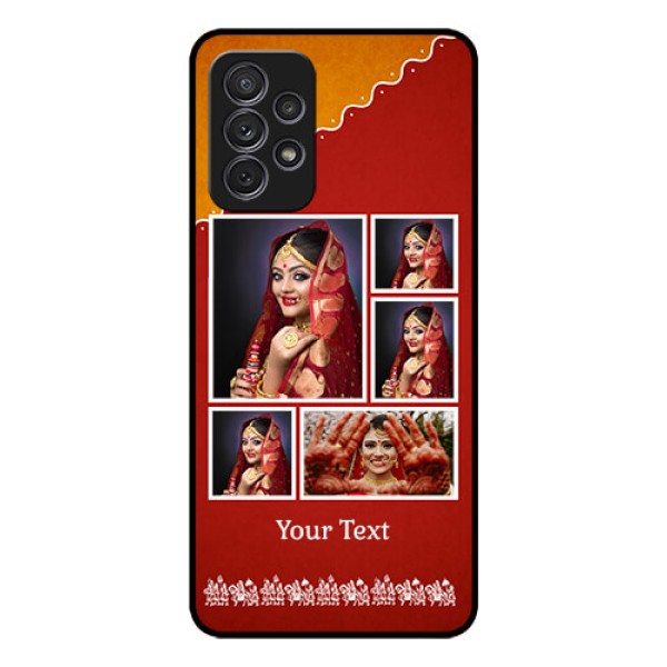 Galaxy A52s 5G Personalized Glass Phone Case - Wedding Pic Upload Design Galaxy A52s 5G Personalized Glass Phone Case - Wedding Pic Upload Design