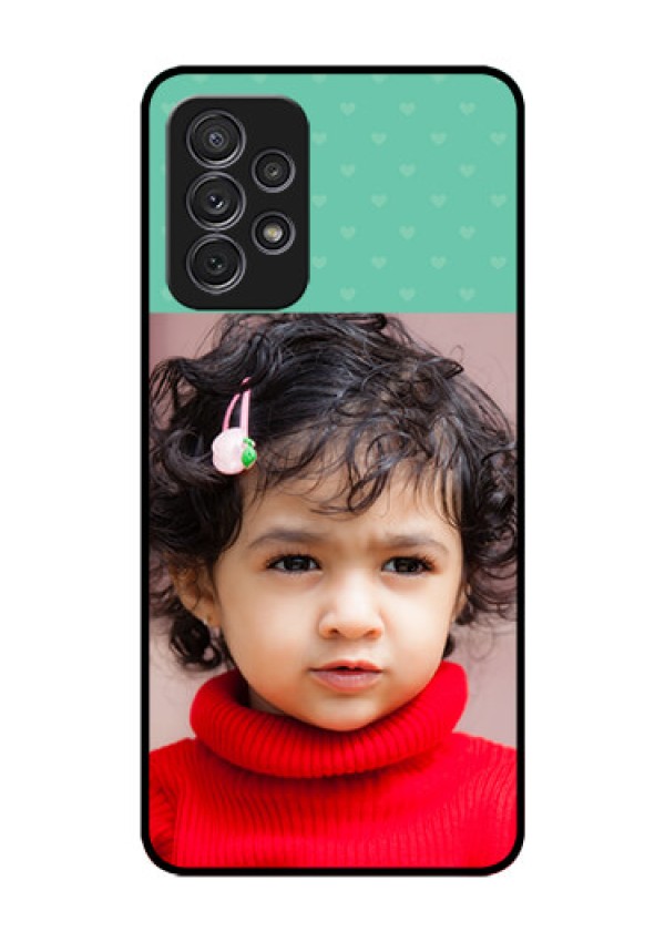 Galaxy A52s 5G Custom Glass Phone Case - Lovers Picture Design