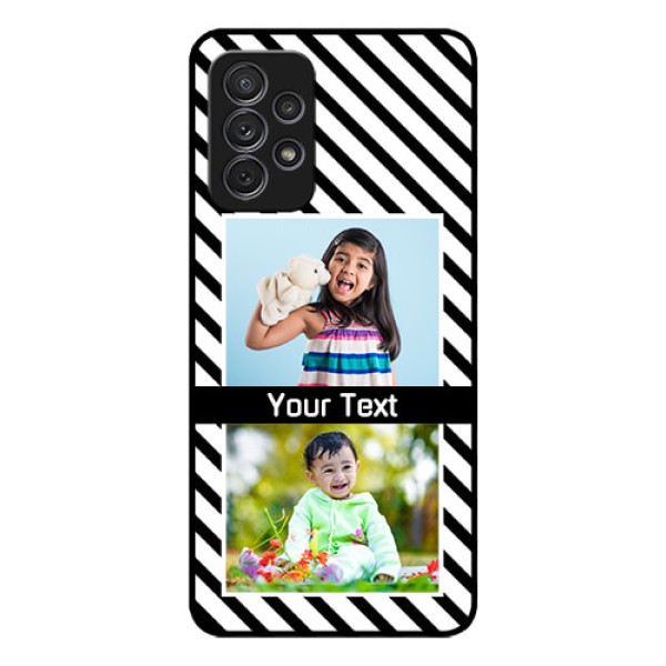Galaxy A52s 5G Photo Printing on Glass Case - Black And White Stripes Design Galaxy A52s 5G Photo Printing on Glass Case - Black And White Stripes Design