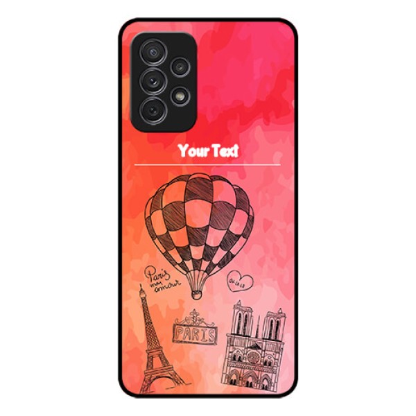 Galaxy A52s 5G Custom Glass Phone Case - Paris Theme Design