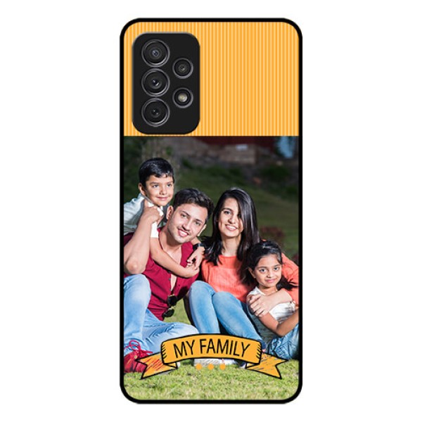 Galaxy A52s 5G Custom Glass Phone Case - My Family Design