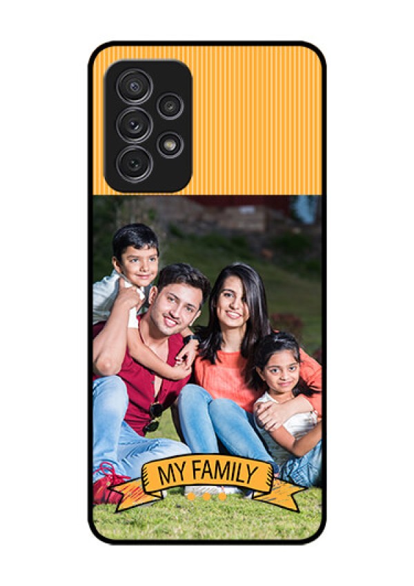 Galaxy A52s 5G Custom Glass Phone Case - My Family Design