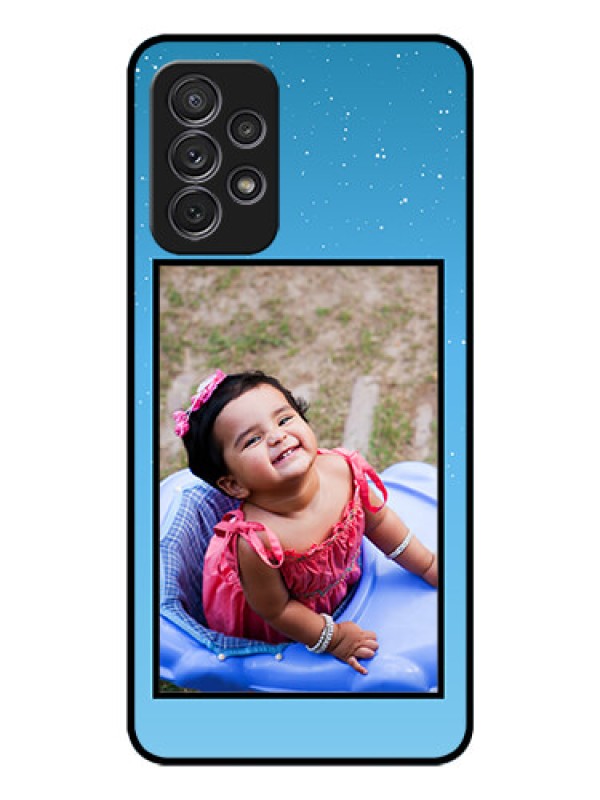 Custom Galaxy A52s 5G Custom Glass Mobile Case - Wave Pattern Colorful Design