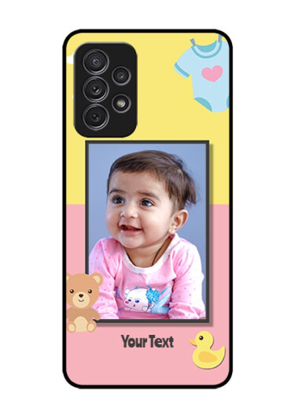 Galaxy A52s 5G Photo Printing on Glass Case - Kids 2 Color Design