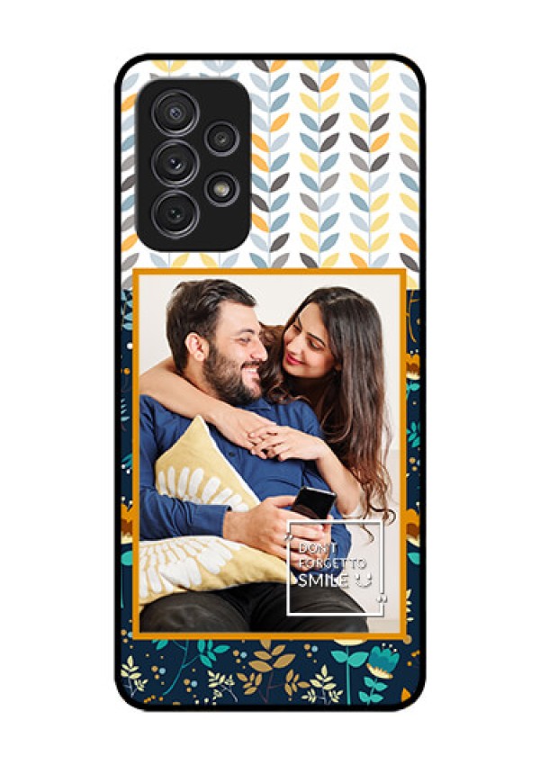 Galaxy A52s 5G Custom Glass Mobile Case - Pattern Design