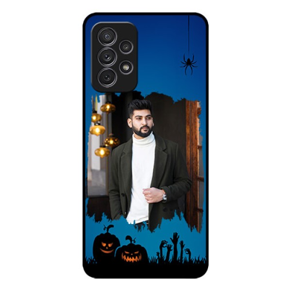 Galaxy A52s 5G Photo Printing on Glass Case - with pro Halloween design Galaxy A52s 5G Photo Printing on Glass Case - with pro Halloween design