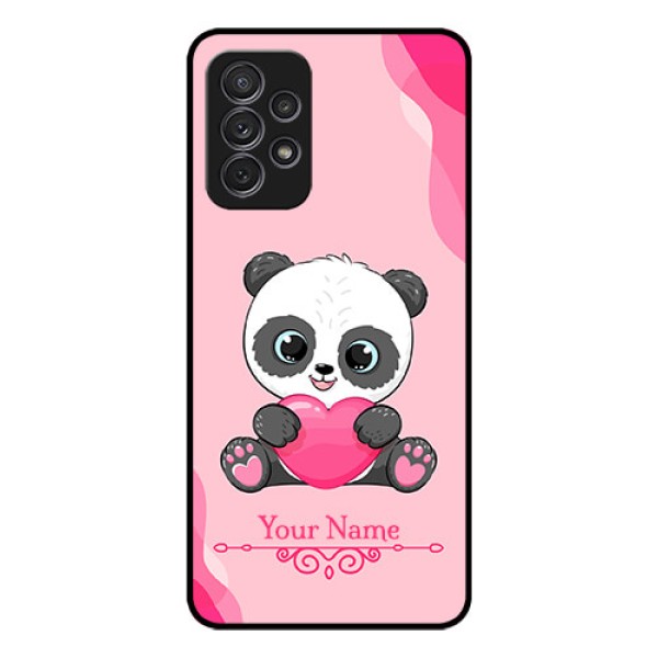 Galaxy A52S 5G Custom Glass Mobile Case - Cute Panda Design