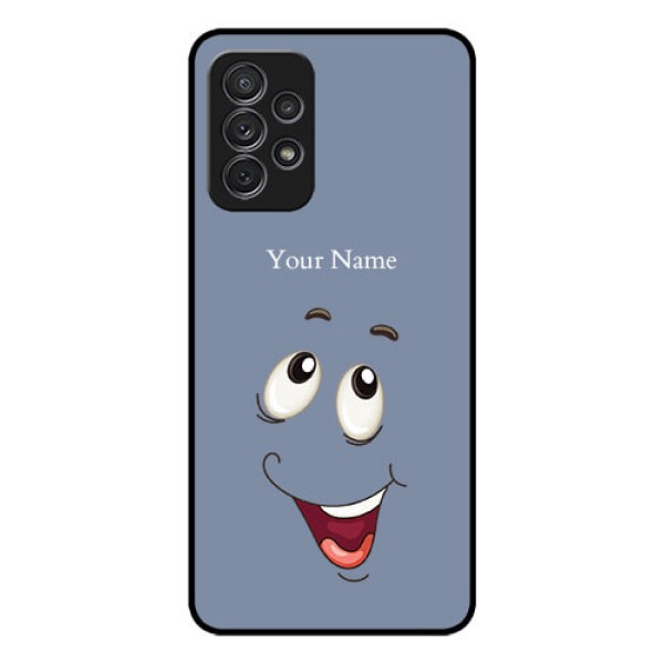 Galaxy A52S 5G Photo Printing on Glass Case - Laughing Cartoon Face Design Galaxy A52S 5G Photo Printing on Glass Case - Laughing Cartoon Face Design