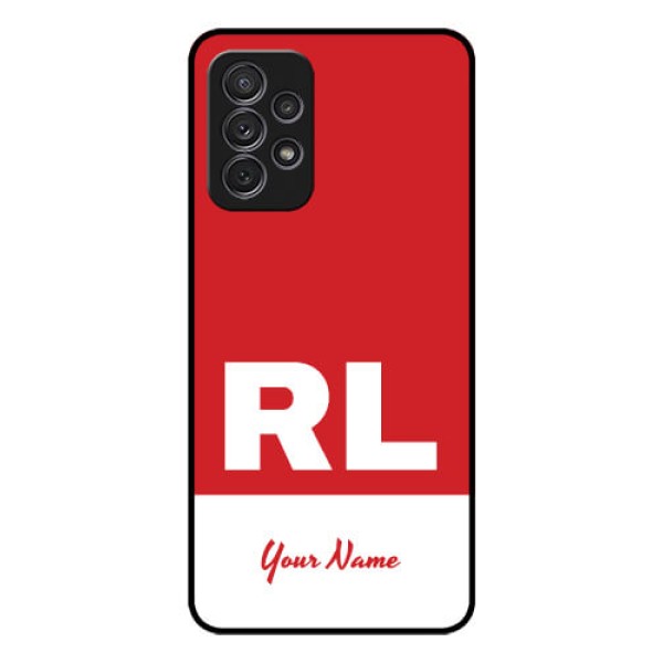 Galaxy A52S 5G Personalized Glass Phone Case - dual tone custom text Design Galaxy A52S 5G Personalized Glass Phone Case - dual tone custom text Design