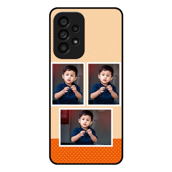 Galaxy A53 5G Photo Printing on Glass Case - Bulk Photos Upload Design