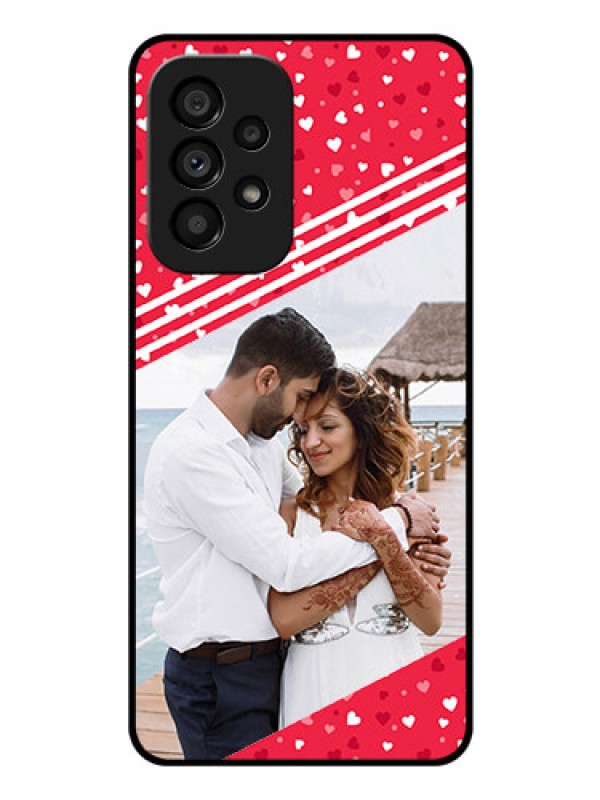 Custom Galaxy A53 5G Custom Glass Mobile Case - Valentines Gift Design