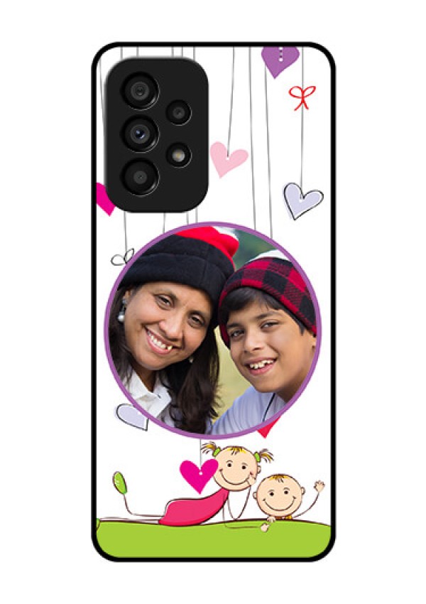 Galaxy A53 5G Photo Printing on Glass Case - Cute Kids Phone Case Design